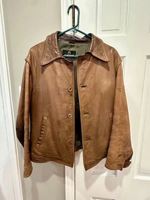 Chaqueta de cuero Zero King vintage años 70 talla 44 Foto 1 de 4