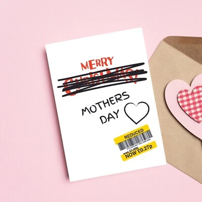 WITTY PRINT COMPANY Mothers Day Card, Funny Mothers Day Card, Reduced Sticker Mothers Day Card