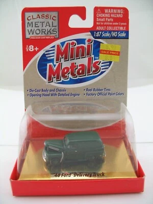Mini Metals HO Model 30143: 1948 Ford Delivery Truck Van, green, MOC - Image 1 of 4