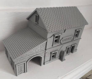 28 mm Garage Tankstelle Gebäude Werkstatt Lockup Wargaming - Bild 1 von 7
