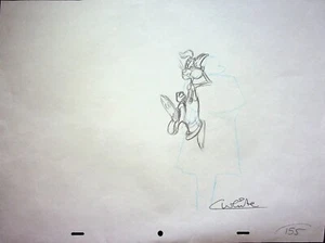 Who Framed Roger Rabbit 1988 Production Signed Colin Hand-Drawn Pencil #WC - Imagen 1 de 2