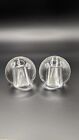 Vintage Salt And Pepper Set Crystal Ball By Oleg Cassini With Box
