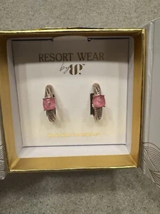 Bomb Party Resort Wear Hoops - LC  Pink Rose Gold - Picture 1 of 2