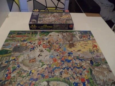 JAN VAN HAASTEREN The Zoo Jumbo 1000 Piece Comic Jigsaw Puzzle 01491 - image 1 of 3