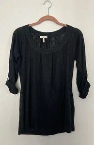 Joie Black Linen Top Size XS New - Picture 1 of 4