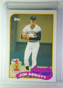 Topps TIFFANY Jim Abbott #1 Draft Pick Baseball Card #573 - 1989 - Picture 1 of 2