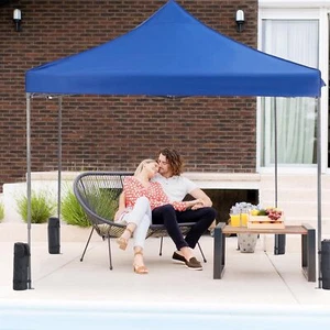 10ft Pop Up Canopy Tent Easy Setup Outdoor Shade Instant Portable Sun Shelter - Picture 1 of 43