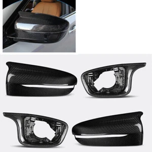 Cubierta de espejo lateral de fibra de carbono para BMW serie 5-7 6GT M5 G30 38 32 10 12 F90 - Imagen 1 de 8