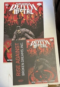 Dark Nights Death Metal #1 Comic & Rise Against Break Dreams Flexi Vinilo RSD - Imagen 1 de 6