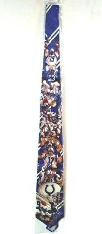 INDIANAPOLIS COLTS VINTAGE 1990 RETRO PATTERN NECKTIE MENS OSFM BY RALPH MARLIN Cover