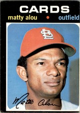 1971 TOPPS MATTY ALOU ST. LOUIS CARDINALS #720 EX - O/C
