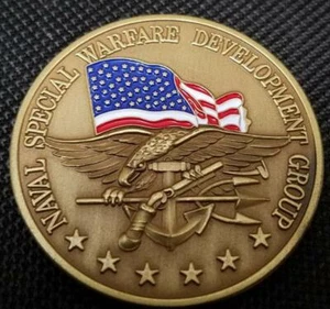 US Navy Seal Team Seis DEVGRU Challenge Moneda v3 Color en Versión Bandera - Imagen 1 de 2