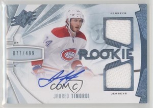 2013-14 SPx /499 Jarred Tinordi #182 Rookie Auto RC