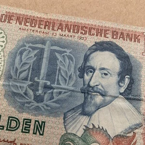 Holland Banknote Netherlands 10 Gulden Currency 1953 Paper Money Memorabilia  - Picture 1 of 4