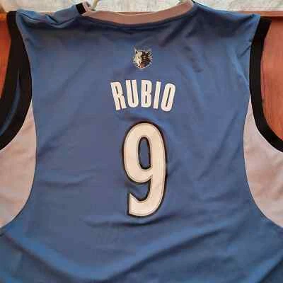 Vintage Retro 2000s Era Timberwolves Ricky Rubio NBA Jersey Big and Tall XXL - Image 1 of 4