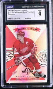CGC Mint 9 1997-98 Donruss Limited Exposure 115 Chris Osgood Steve Yzerman  - Picture 1 of 2