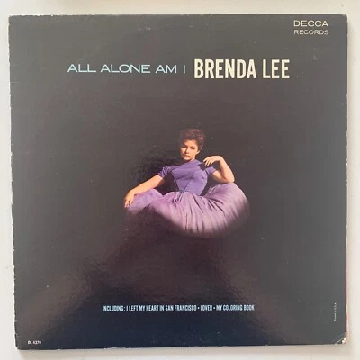 Brenda Lee – All Alone Am I - 1963 US MONO Vinyl LP - Very Good (VG/VG) - DL4370 - Image 1 of 4