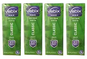 4 Packungen Vebix Deodorant Max Classic Creme 4 x 25 ml - Bild 1 von 5