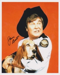 JAMES BEST signiert THE DUKES OF HAZZARD Farbe 8x10 mit Echtheitszertifikat FLASH BEAGLE HOUND DOG - Bild 1 von 1
