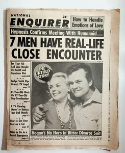 1978 Feb 21 National Enquirer UFO Close Encounter Suzanne Somers Divorce Scandal - Picture 1 of 3