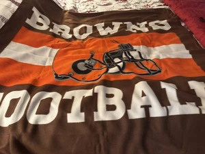 NFL Cleveland Browns Soft Fleece Throw Blanket 50X 49 New - Picture 1 of 3