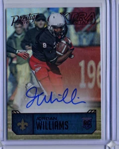 Prestige Jordan Williams 2016 "puntos extra" novato rojo autógrafo - Imagen 1 de 1