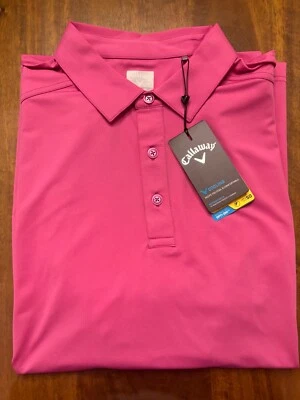 NUEVO CON ETIQUETAS POLO CALLAWAY HOMBRE, TALLA: L, COLOR: ORQUÍDEA MORADA (M14) Foto 1 de 2