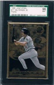 1996 Leaf Preferred Stahl Gold #17 Cal Ripken Jr.Orioles SGC 96 Ungebraucht - Bild 1 von 1