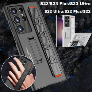 Fr Samsung S24 S23 Ultra S22 Plus Shockproof Wristband Holder Bracket Case Cover - Picture 1 of 17