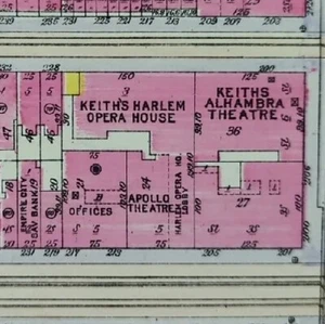 1916 HARLEM MANHATTAN Map NEW YORK CITY NY ~ Old Antique Original APOLLO THEATER - Picture 1 of 8