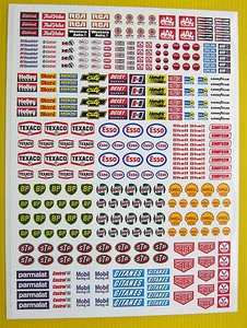 SLOT Car 1/32nd scale Race Car logos & scenery stickers decals fits SCALEXTRIC - Picture 1 of 1