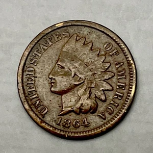 1864 L Indian Head Cent •VF •”Auction” - Picture 1 of 3