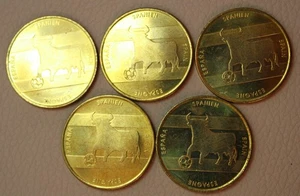 * 5 X 2006 FIFA WORLD CUP GERMANY MEDALLION SPAIN BRONZE ALLOY #PVY28 - Bild 1 von 6