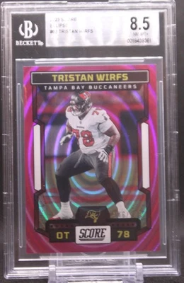 Tristan Wirfs #63 2023 Score Ellipse Buccaneers SN/199 BGS 8.5 - Image 1 of 2