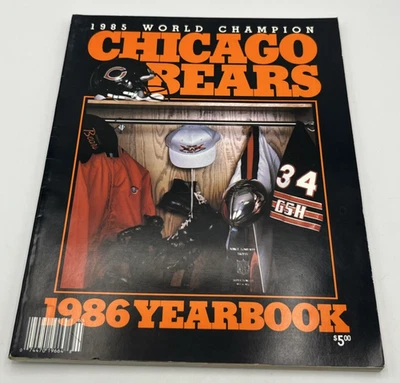 Chicago Bears Anuario 1986 Campeones del Mundo 1985 Walter Payton Foto 1 de 4
