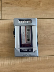 Sanyo M-G31 Portable Cassette Player Stereo AM/FM Sportster Case Tested Working - Picture 1 of 14