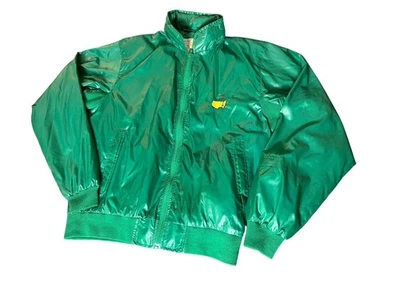 VTG Augusta National Golf Slazenger Green Windbreaker Jacket Size Large Hooded - Image 1 of 4