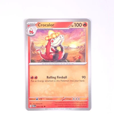 Crocalor 024/182 Pokemon SV04: Paradox Rift Uncommon NM - Image 1 of 2