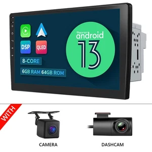 CAM+DVR+Eonon 2 Din Android 13 6+64G 8Core 10.1" Car Stereo Radio GPS 4G LTE DSP - Picture 1 of 24