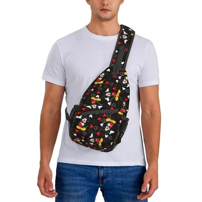Mickey Minnie Sling Backpack Chest Bag Crossbody Shoulder Bag - Image 1 of 4