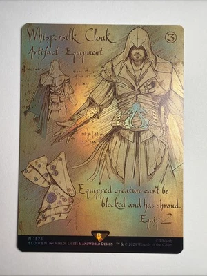 Whispersilk Cloak (Rainbow Foil) Secret Lair Drop Foil - Image 1 of 4