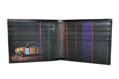 Cartera Billetera Paul Smith Mainline Borde Gráfico Mini Para Hombre Nueva Foto 1 de 4