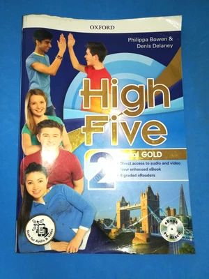 LIBRO SCUOLA HIGH FIVE 2 DIGITAL GOLD IN INGLESE DA COLLEZIONE - Immagine 1 di 3