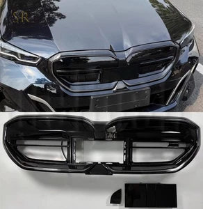 Glossy Black W/LED Front Grille Replace For 2024+ BMW 5 Series G60/G68 i5 G90 M5 - Picture 1 of 13