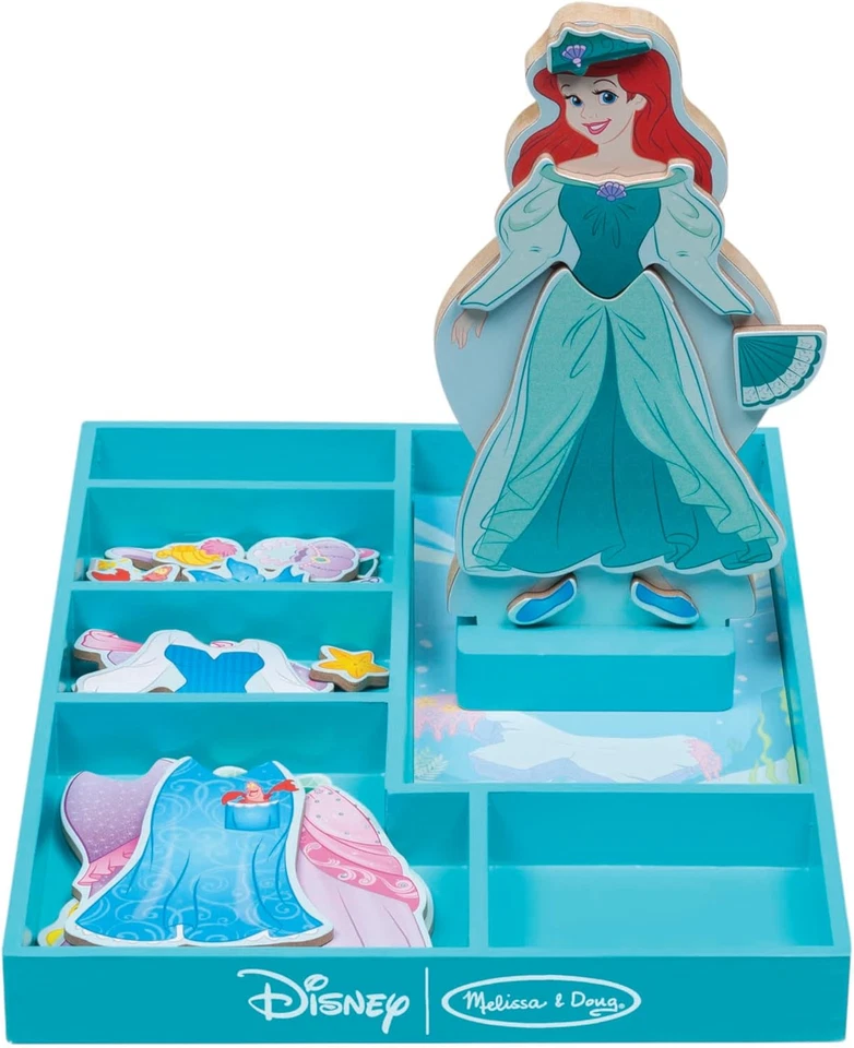 Melissa & Doug Disney Ariel Muñeca Magnética de Madera Juego de Simulación (30+ Foto 1 de 4