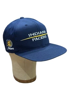 Vintage ANNCO Indiana Pacers Spellout Blue Snapback Hat (READ!) - Picture 1 of 9