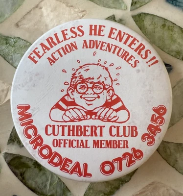 Dragon 32 Cuthbert Club Official Member Pin Badge Retro 1980s - Image 1 of 4