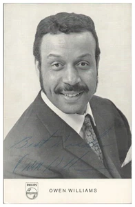 Y29229/ Sänger Owen Williams Original Autogramm ca.1965 - Picture 1 of 2