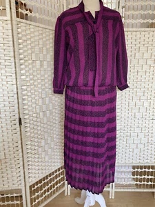 Vintage Dress Size 12, Office, Party, Cruise, Pleats, Classic. F4 - Picture 1 of 6