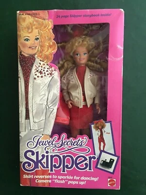 De colección 1986 Mattel Jewel Secrets Skipper Barbies Younger Sister #3133 Foto 1 de 2